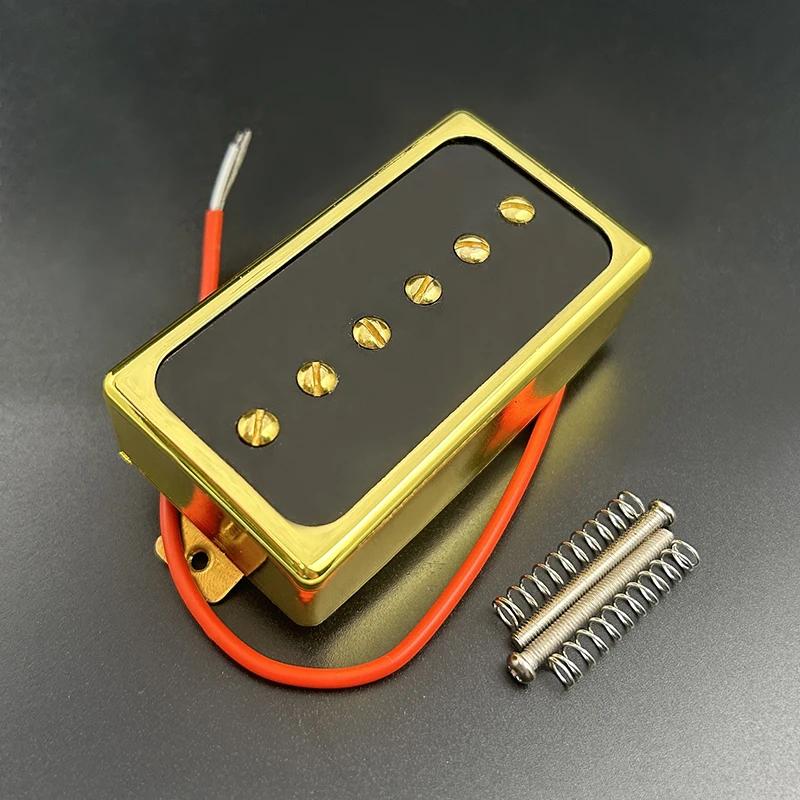 P90 estilo guitarra elétrica captador, Humbucker tamanho, Single Coil, pescoço e ponte, guitarra peças e acessórios, cromo, ouro - Image 1