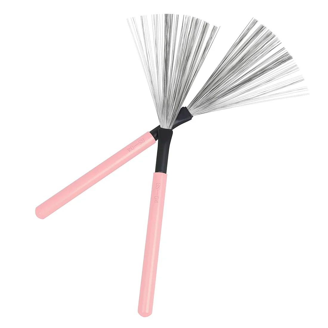 IRIN-Drum Brush Metal Material Percussão Instrumento Peças, retrátil, modelo especial, estilo Jazz, ferramentas de música, baqueta, 2pcs por conjunto - Image 1