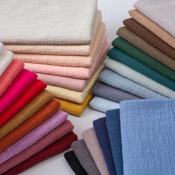 Tecido de algodão de linho fino macio, Material Orgânico, Linho Natural Puro para Costura, Roupas Artesanais, Tecido Patchwork, 50x130cm - Image 1