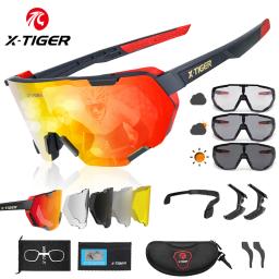 X-TIGER polarizada esportes óculos de sol uv400 bicicleta bicicleta eyewear ciclismo ao ar livre corrida de beisebol pesca óculos de golfe - Image 1