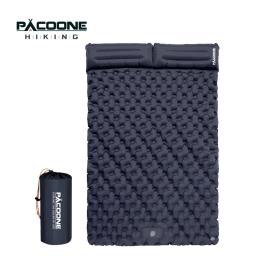 PACOONE-Outdoor Camping Duplo colchão inflável, Extra ampla almofada de dormir, Ultraleve cama dobrável, esteira de dormir, esteira do curso do carro - Image 1