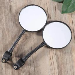Espelho retrovisor de bicicleta ajustável, espelhos traseiros, visão traseira, guidão, acessórios de ciclismo, u9b6, 2pcs - Image 5