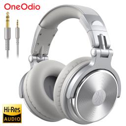 Oneodio pro 10 fones de ouvido com fio sobre a orelha de alta resolução áudio com fio fone de ouvido com microfone estúdio dj fones de ouvido estéreo 3.5mm/6.35mm - Image 1