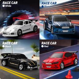 1/64 2.4g carro de controle remoto de alta velocidade 4wd carro de controle remoto quatro rodas de tração controlado por rádio mini rcr modelo de corrida menino brinquedo presente - Image 4