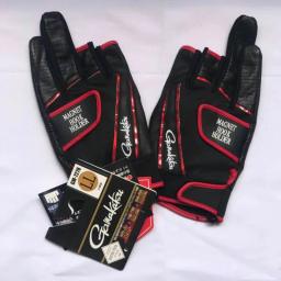 Luvas de pesca anti-derrapante Gamakatsu, couro macio, 3 dedos, esportes ao ar livre, camping, caminhadas, ciclismo, resistente ao desgaste - Image 3