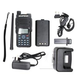 BaoFeng-HAM rádio bidirecional, VFM, teclado UHF, leitor de rádios FM, esportes ao ar livre, camping, caminhadas, comunicação sem fio, H6, 10W - Image 6