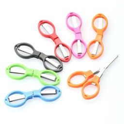 12 pçs multifunction 8 palavras dobrar tesoura alça de plástico aço inoxidável student papelaria artesanato artesanal crianças diy ferramenta - Image 4