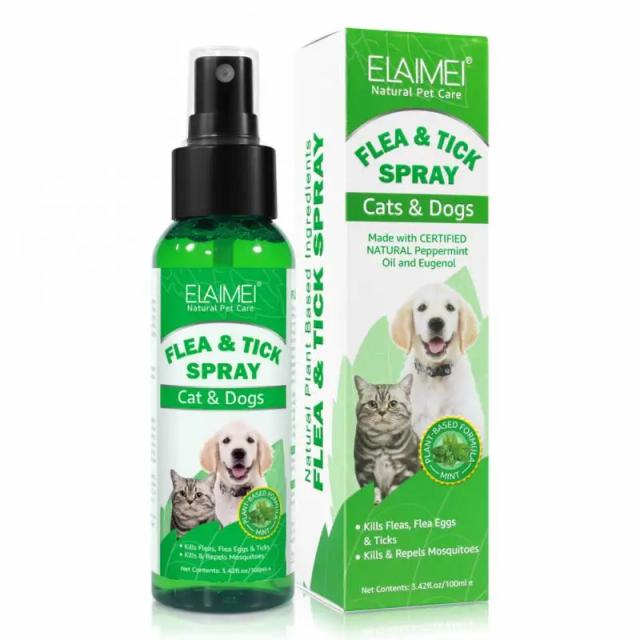 Spray Repelente de Insetos e Mosquitos para Pets com Proteção contra Pulgas e Carrapatos - Kit de 1 a 10 Peças