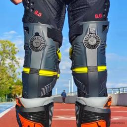 Joelheira protetora para motocross, para passeios off-road e rodoviários, proteção mecânica para pernas e exosqueleto, joelheira para motocicleta - Image 6