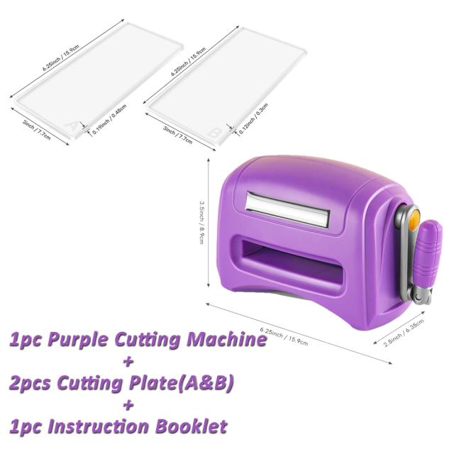 Mini Manual de Corte e Gravação: 4 Cores de Máquina de Scrapbooking para Cortador de Papel e Artesanato DIY 2022