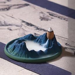Molde de silicone para concreto criativo montanha e rio forma queimador de incenso doméstico jesmonite inserção decoração molde - Image 5