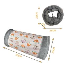 Túnel tubo brinquedos para pequenos animais atividade, cobaia, coelho, coelho, hamster, esconderijo, acessórios Hideaway, Pet Products - Image 2