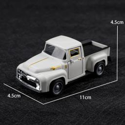 (Ensacado) 1:20 captador clássico FORD F100, modelo de carro de liga, veículo simulado, carro de liga infantil, modelo de brinquedo de menino, enfeites de carro - Image 4
