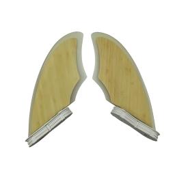 Upsurf fcs 2 fin quilha de aleta dupla tabs 2 duplo fin prancha de bambu material aleta barbatanas de surf 2 pçs por conjunto sup placa acessórios - Image 3