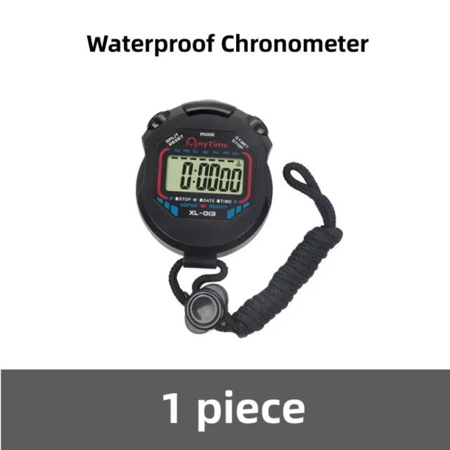 Cronômetro Digital Portátil para Esportes - Stop Watch LCD à Prova d'Água e de Bolso