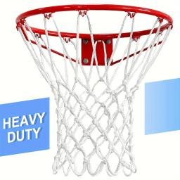 Basquete Rack Net para basquete ao ar livre, rede destacável, 12 loops, resistente, 1 pc, 2pcs - Image 1