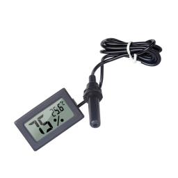 FY-12 Mini termômetro digital higrômetro medidor testador sonda incubadora aquário temperatura medidor sensor detector de umidade - Image 2