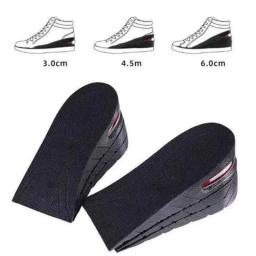 Palmilhas para Aumentar Altura para Homens e Mulheres, Almofada para Sapatos Elevador, Tênis Unisex, Inserção de Elevação do Salto, Altura Metade, 3-6cm - Image 3