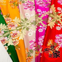 O vestido chinês cheongsam vestidos mongólia filme tibetano tecido corda vento da china tecidos brocado/brocado giratório - Image 2