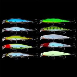 Minnow iscas de pesca 11cm 13g de fundição longa artificial biônico falso isca ao ar livre equipamento de pesca acessórios - Image 1