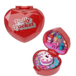 Nova boneca surpresa polly pocket 80th aniversário celebração caixa brinquedo conjunto presentes para meninas - Image 1