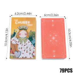 As Chubby Cartas De Tarô, Jogo De Adivinhação, Cartas De Leitura, Ferramentas De Adivinhação, Original, 12x7cm, 79pcs - Image 6
