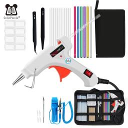Pistola de cola elétrica com varas, Hot Melt Artesanato Repair Tool, Professional DIY, 6 em 1, 110-240V, 20W, presente, frete grátis - Image 1