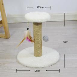 Premium Sisal Rope Cat Scratching Post, Protegendo Seus Móveis, Escalada Durável para Pequenos Gatos e Gatinhos - Image 6