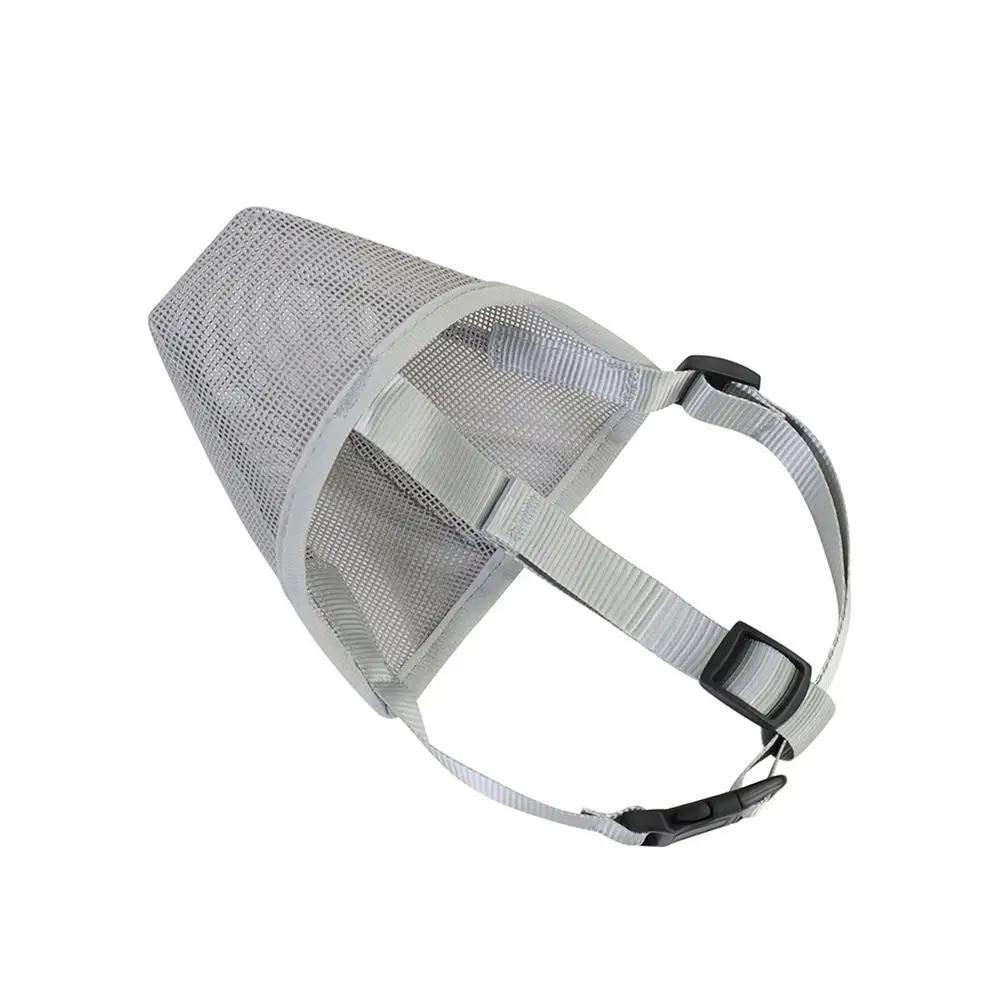 Ajustável anti-latido pet boca focinho, máscara de malha para cães, focinhos respiráveis para cães, alças de nylon, acessórios para cães - Image 1