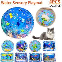 Tapete de Água Espessado para Animais, Brinquedo e Sensor de Água, Cat Mat, Pet Supplies, Limpeza e Arrefecimento, Acessórios Verão, 1 a 4pcs - Image 1