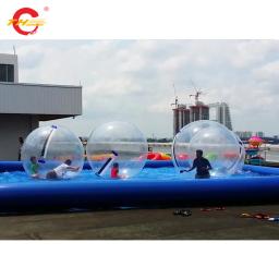 Inflável Zorb Ball Pit, Equipamento De Jogo De Água, Pool Pit para Aqua Bumper Cars Sports Game - Image 1