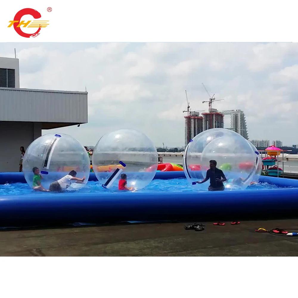 Inflável Zorb Ball Pit, Equipamento De Jogo De Água, Pool Pit para Aqua Bumper Cars Sports Game - Image 1
