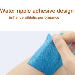 Fita elástica esportiva kinesio, adesivos de recuperação atlética, bandagens fitness, almofadas de suporte para cinesiologia, proteção das articulações do joelho, 5m x 5cm - Image 3