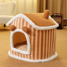 Casa para cães removível e lavável, artigos para animais para cães de pequeno e médio porte, casa para gatos, todas as estações - Image 5