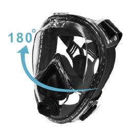 Máscara de mergulho snorkeling máscara facial completa equipamento de mergulho aldult snorkel máscaras de natação cilindro oxigênio snorkeling conjunto - Image 5