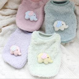 Colete sem mangas com padrão animal para animal de estimação, colete quente para gatinho e cachorro, anti-queda, roupas de inverno - Image 1