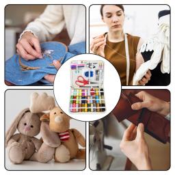 Ferramenta de costura multifuncional DIY e conjunto de acessórios, kit completo para acolchoar, costura, bordado, viagem, agregado familiar, caixa - Image 6