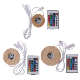12 cores RGB LED base ajustável luz de vaso resina exibição de arte faça você mesmo luz noturna - Image 1