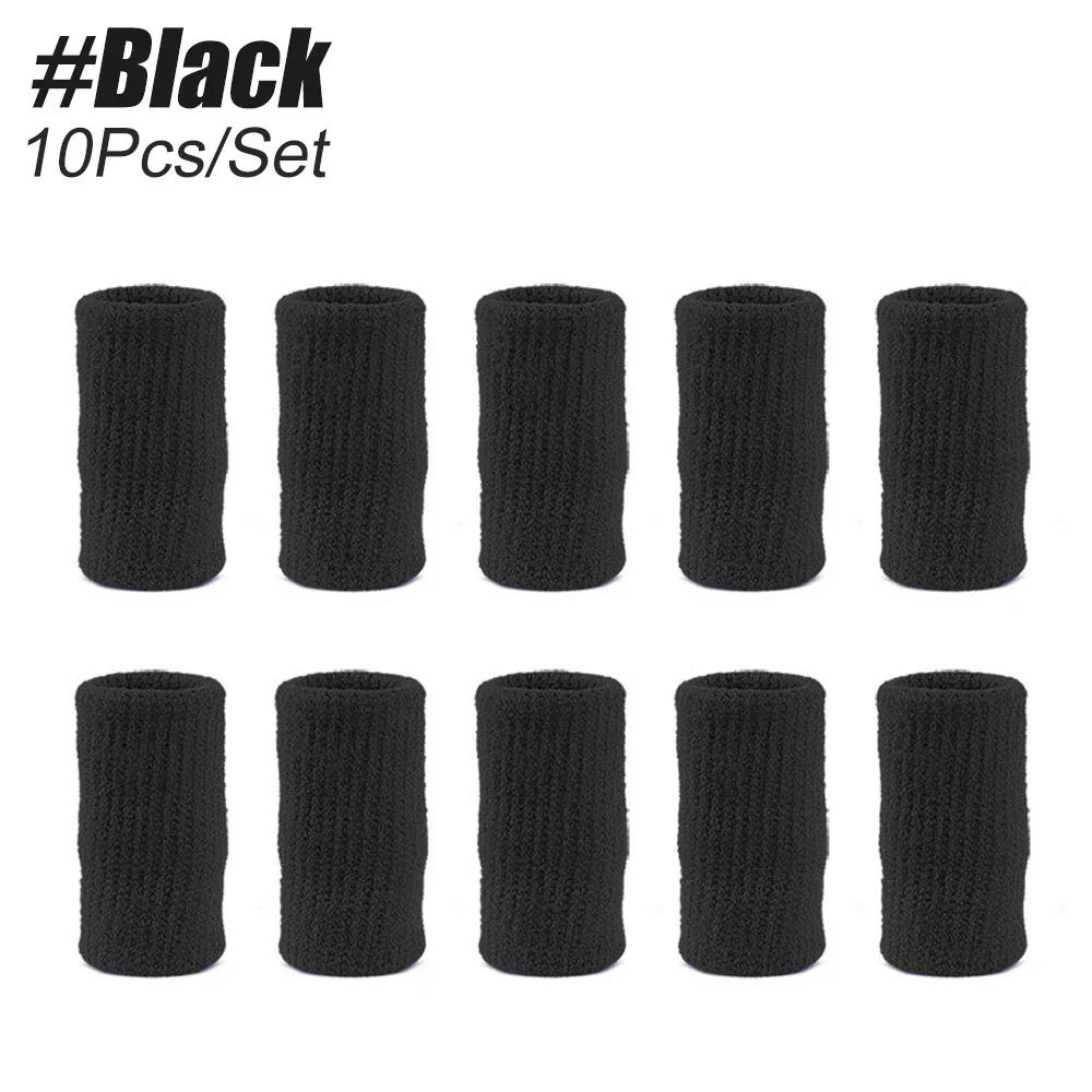 Fita elástica respirável do dedo, suporte das mangas do dedo, protetor da cinta do polegar, basquetebol, tênis, grilo, badminton, 10pcs por o jogo - Image 1