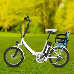 Criança assento traseiro com pedal e almofada do assento para crianças, cadeira de bicicleta, portador do bebê, criança bicicleta segurança - Image 3