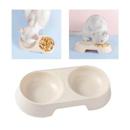 Premium duplo gato tigelas alimentador para animais de estimação suprimentos dispensador de alimentos pratos de alimentação para cães pequenos gatinho filhote de cachorro interior gatos suprimentos - Image 3