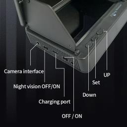 Câmera subaquática 1080p 4.3 polegadas lcd câmera endoscópica à prova d'água 6 horas de resistência visão noturna 15/30m para gelo/mar - Image 4