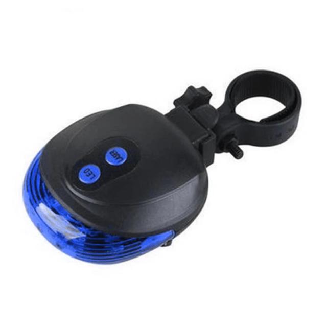 Luz LED Impermeável para Bicicleta com Aviso de Segurança a Laser - Acessórios Ideais para Ciclistas