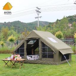 Luxo Barraca Inflável Grande Camping, Barraca Glamping Família impermeável, Acampamento ao ar livre, 4 Temporada - Image 3