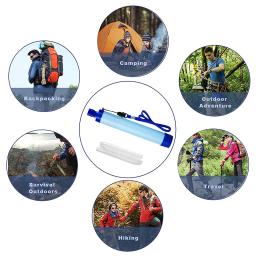 Outdoor Water Filtration Survival Straw, bebendo Purificador System, Emergência Caminhadas e Camping - Image 5