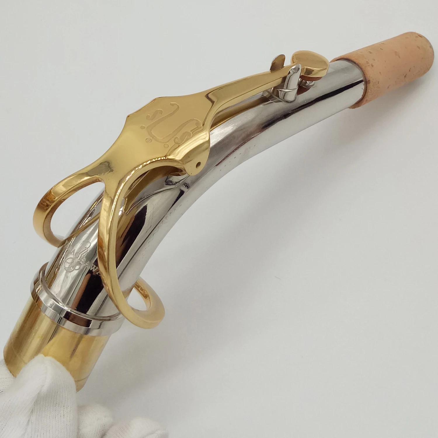 Colher de saxofone profissional., acessório de latão para saxofone de laca dourada. frete grátis. - Image 1