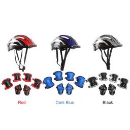 Conjunto de engrenagens de proteção para crianças, equipamento protetor esportivo de bicicleta, segurança para meninos e meninas, 5-12 anos, 48-55cm, 7 peças - Image 3