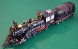 Modelo de papel trem do médico no filme de volta ao futuro papercraft brinquedo artesanal - Image 2