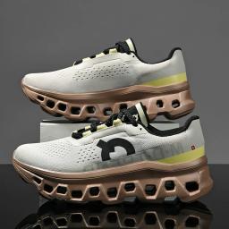 Novos sapatos para homens maratona tênis de corrida ao ar livre respirável sapatos de caminhada masculino sapatos esportivos casuais - Image 4