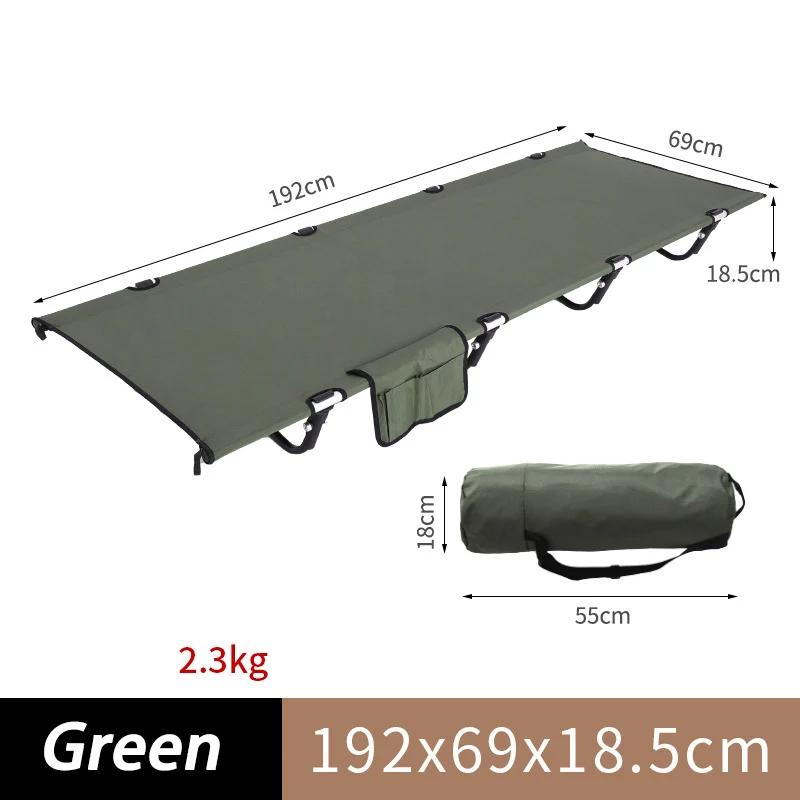 Cama dobrável ultra leve, Liga de alumínio, Cama marcha ao ar livre, Cama Oxford Cloth Camping - Image 1